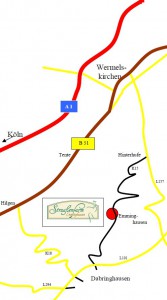 Anfahrt Straußenfarm Emminghausen