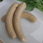 Straußengrillwurst mit Petersilie